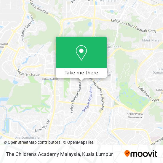 The Children's Academy Malaysia map