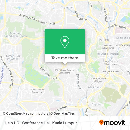 Help UC - Conference Hall map