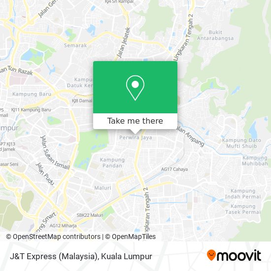 Peta J&T Express (Malaysia)