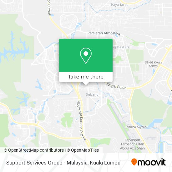 Support Services Group - Malaysia map