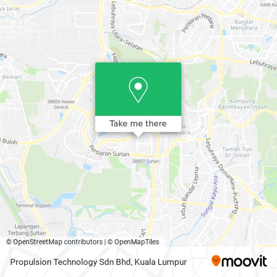 Propulsion Technology Sdn Bhd map