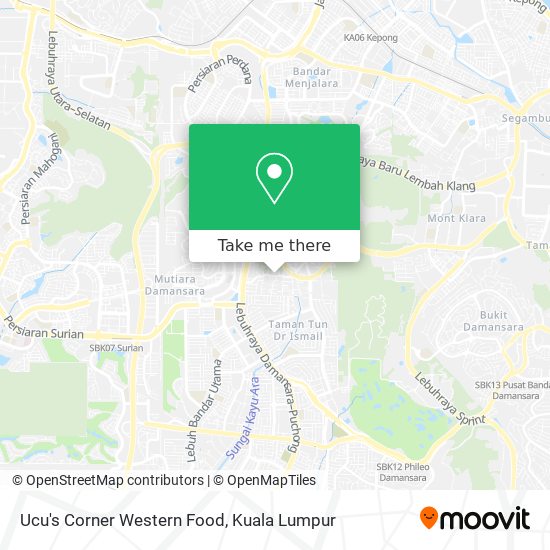 Ucu's Corner Western Food map