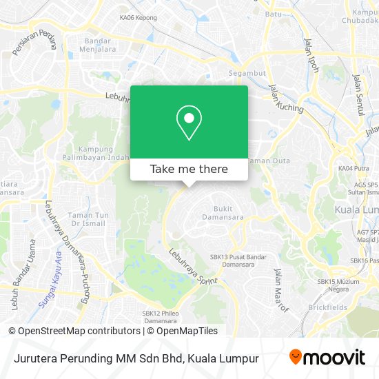Peta Jurutera Perunding MM Sdn Bhd