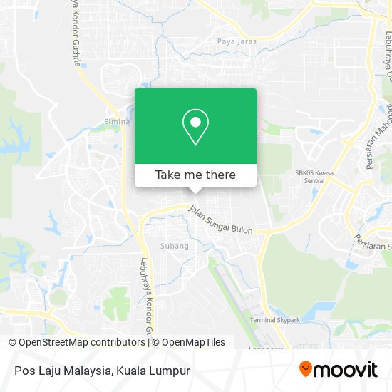 Pos Laju Malaysia map