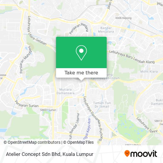 Atelier Concept Sdn Bhd map