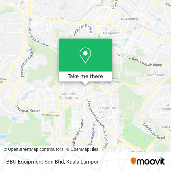 BBU Equipment Sdn Bhd map