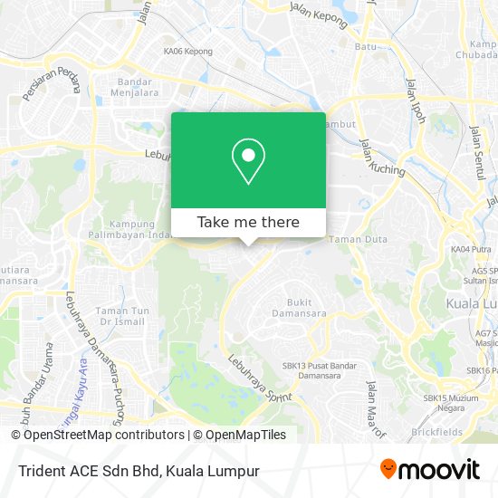 Trident ACE Sdn Bhd map