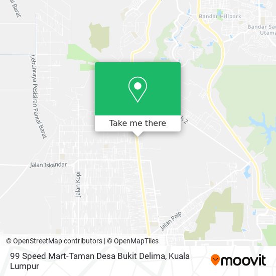 99 Speed Mart-Taman Desa Bukit Delima map