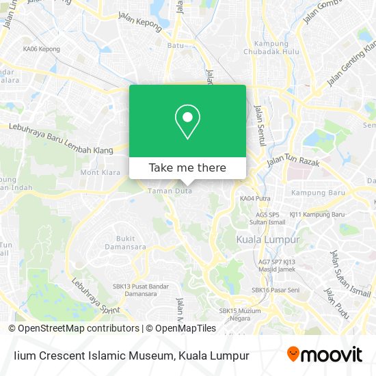 Iium Crescent Islamic Museum map