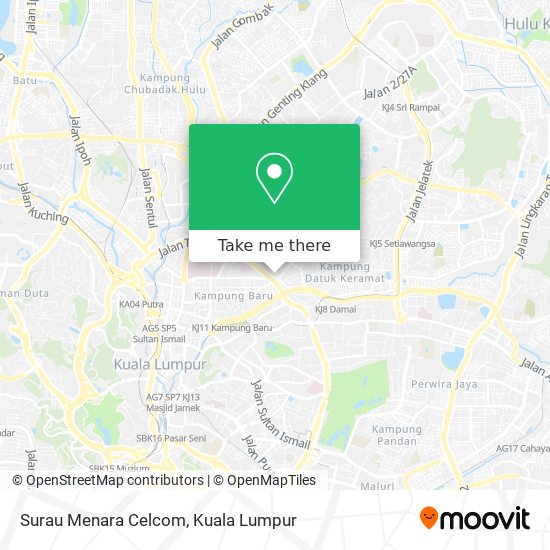 Peta Surau Menara Celcom
