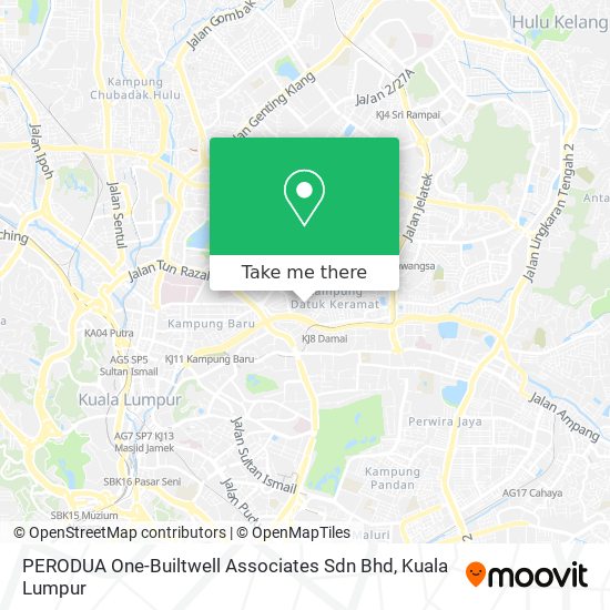 Peta PERODUA One-Builtwell Associates Sdn Bhd