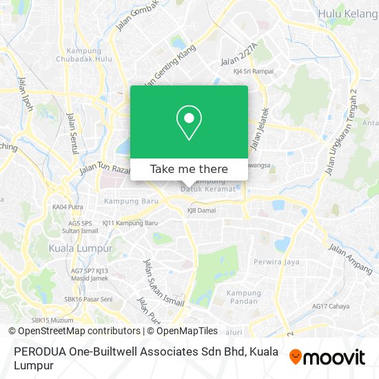 PERODUA One-Builtwell Associates Sdn Bhd map