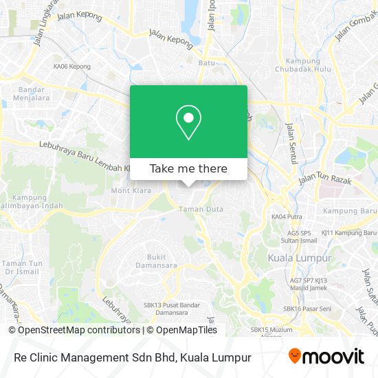 Re Clinic Management Sdn Bhd map