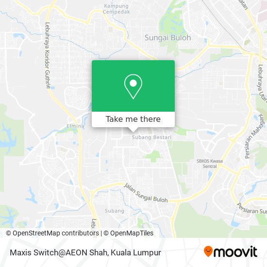 Maxis Switch@AEON Shah map