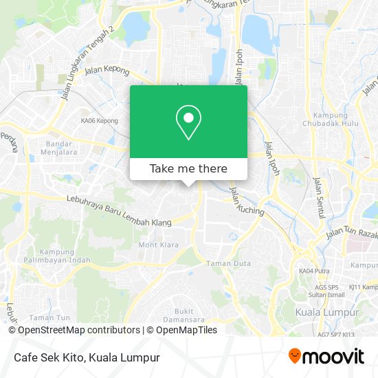 Cafe Sek Kito map