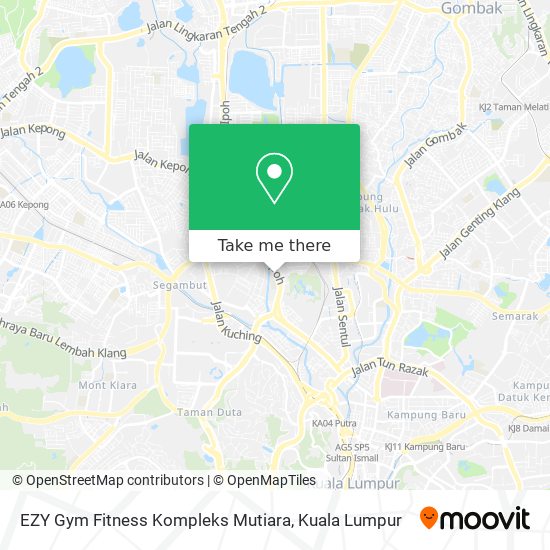 EZY Gym Fitness Kompleks Mutiara map