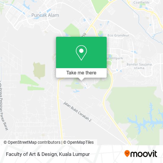 Faculty of Art & Design map