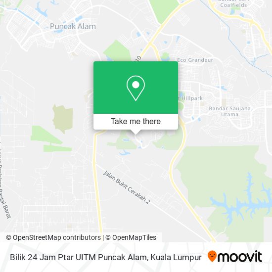 Bilik 24 Jam Ptar UITM Puncak Alam map