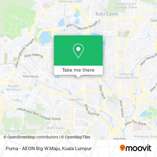 Puma - AEON Big W.Maju map