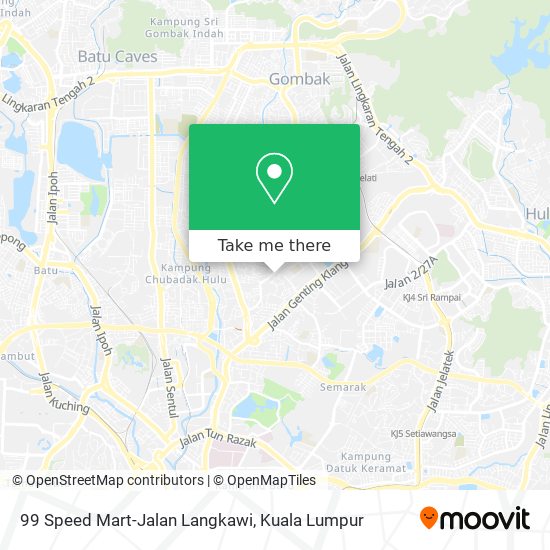 Peta 99 Speed Mart-Jalan Langkawi