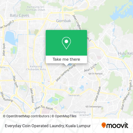 Everyday Coin Operated Laundry map