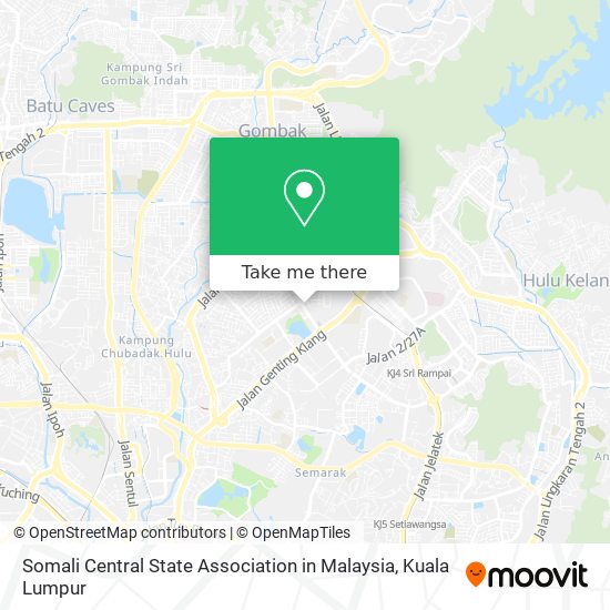 Somali Central State Association in Malaysia map