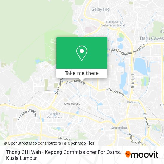 Thong CHI Wah - Kepong Commissioner For Oaths map