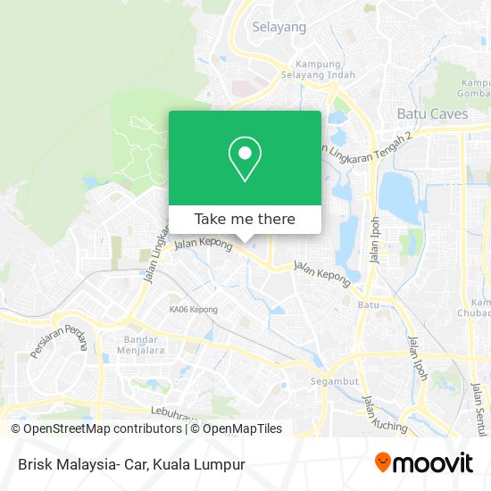 Brisk Malaysia- Car map