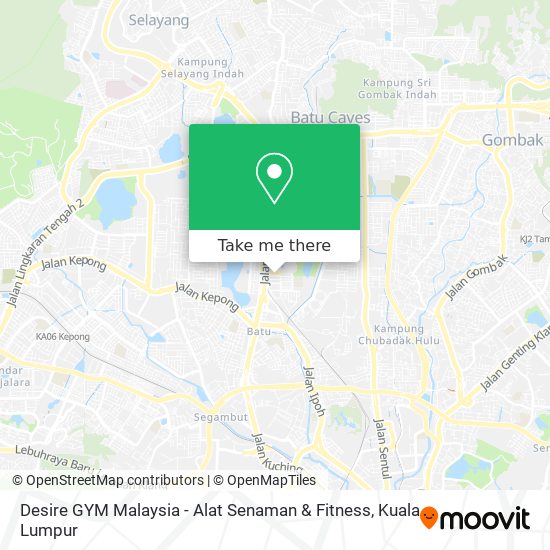 Desire GYM Malaysia - Alat Senaman & Fitness map