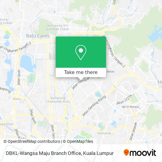 Peta DBKL-Wangsa Maju Branch Office