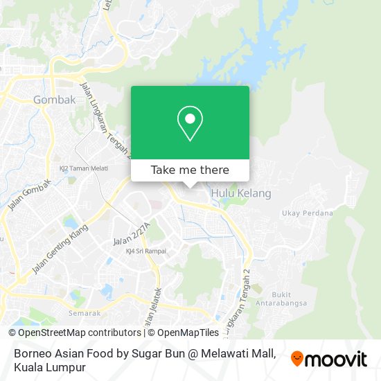 Borneo Asian Food by Sugar Bun @ Melawati Mall map