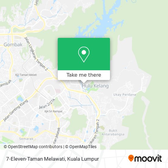 7-Eleven-Taman Melawati map