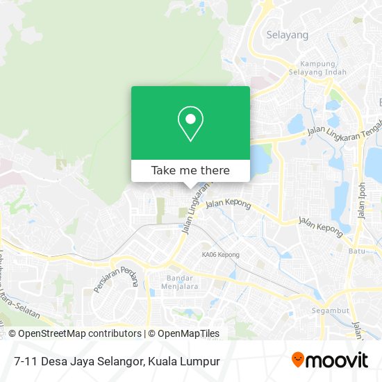 7-11 Desa Jaya Selangor map