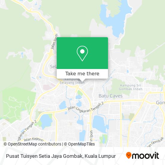 Peta Pusat Tuisyen Setia Jaya Gombak