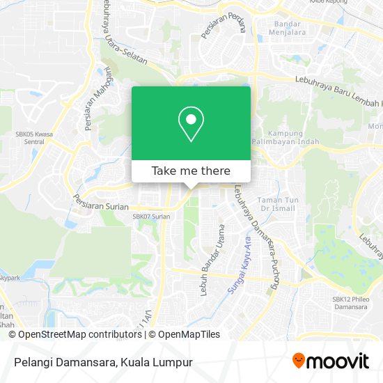 Pelangi Damansara map