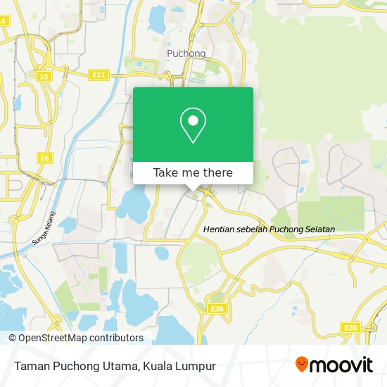 Taman Puchong Utama map