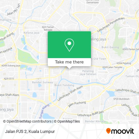 Jalan PJS 2 map