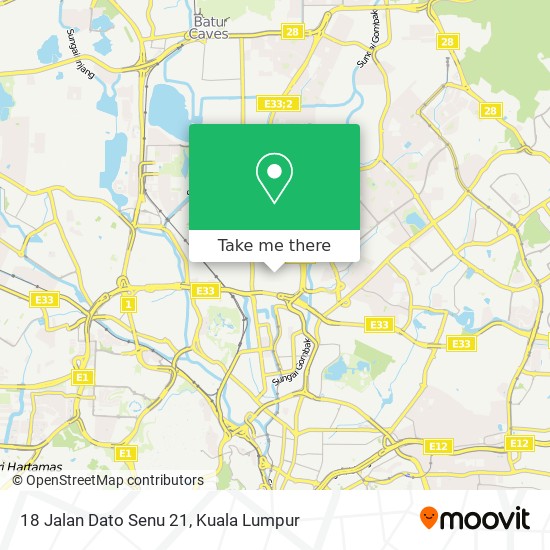 Peta 18 Jalan Dato Senu 21