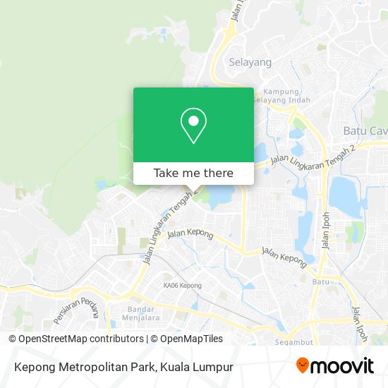 Kepong Metropolitan Park map