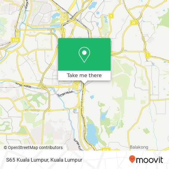 S65 Kuala Lumpur map