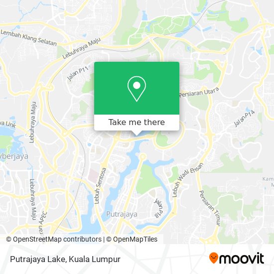 Putrajaya Lake map