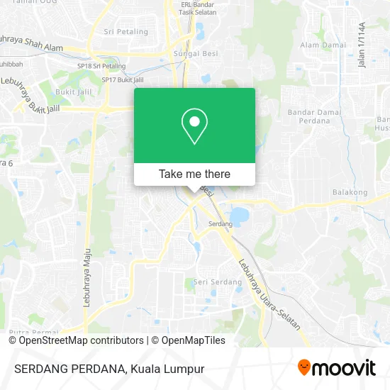 SERDANG PERDANA map