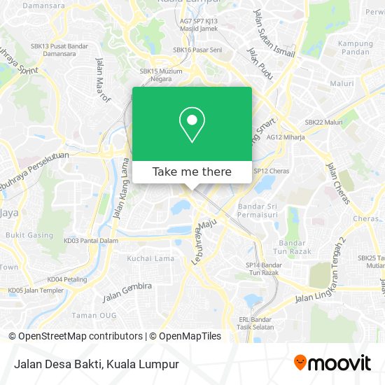 Jalan Desa Bakti map