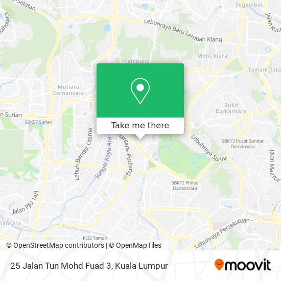 25 Jalan Tun Mohd Fuad 3 map