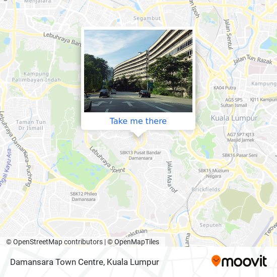 Damansara Town Centre map