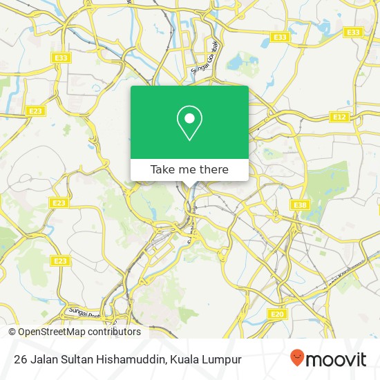 Peta 26 Jalan Sultan Hishamuddin