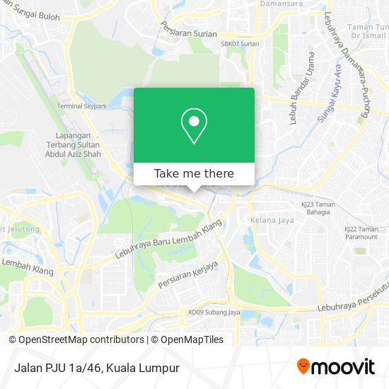 Jalan PJU 1a/46 map