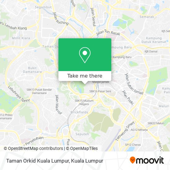 Taman Orkid Kuala Lumpur map