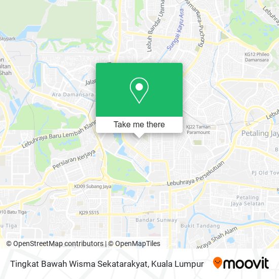 Peta Tingkat Bawah Wisma Sekatarakyat