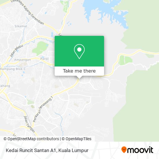 Kedai Runcit Santan A1 map